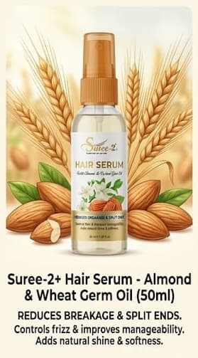 Hair Serum with Almond & Wheat Germ Oil — Pack front